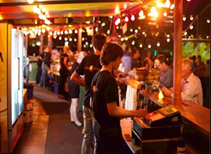 Perth bar Staff serving beer